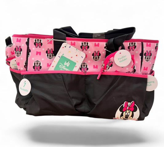 Pañalera DB30657 DisneyBaby MinnieMouse Rosa/Negro