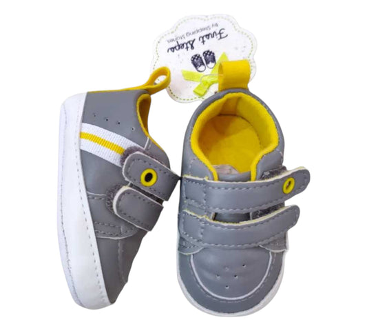 Zapato 1USA (0-3M) TPB34403 Gris Amarillo First Steps