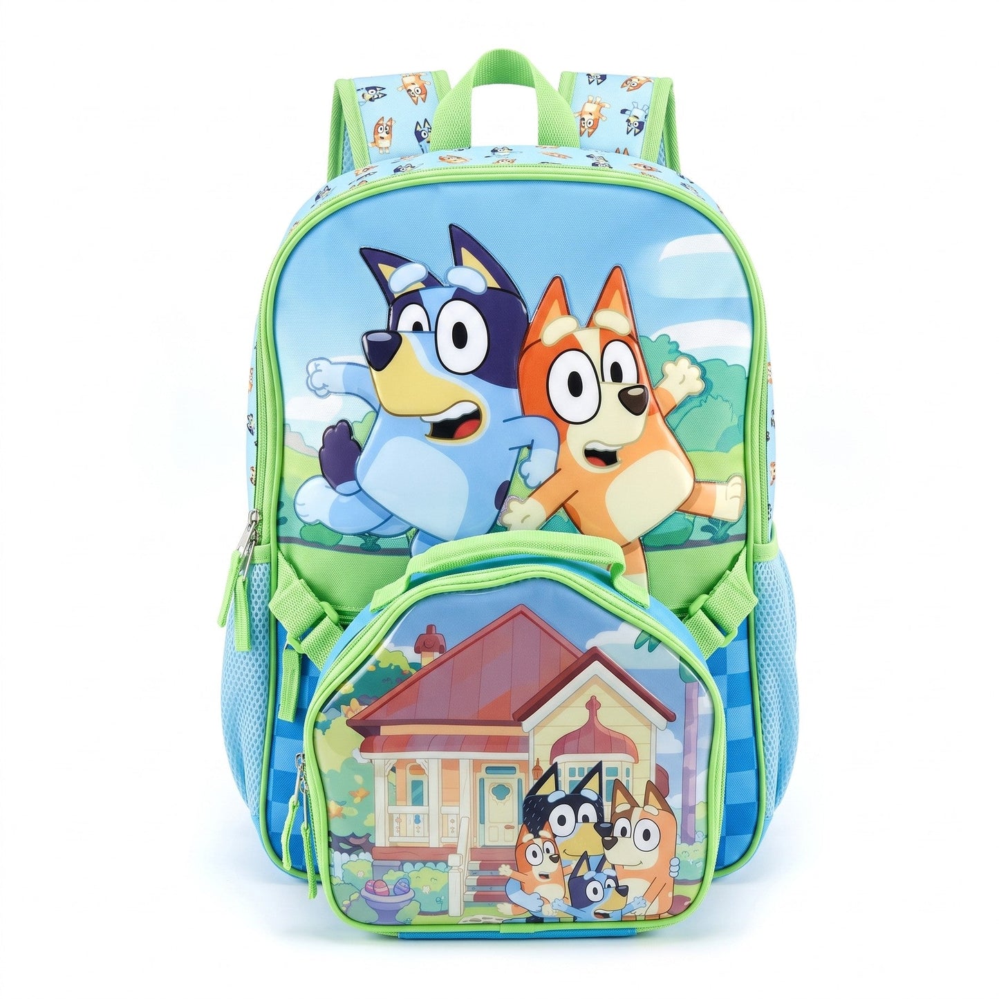 Mochila escolar 17 pulgadas Bluey familia