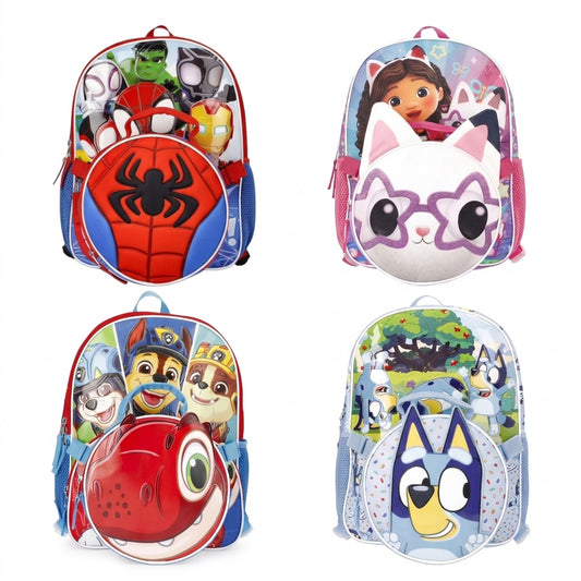 Mochila Escolar 14" – Diseños Variados (elige tu favorito)