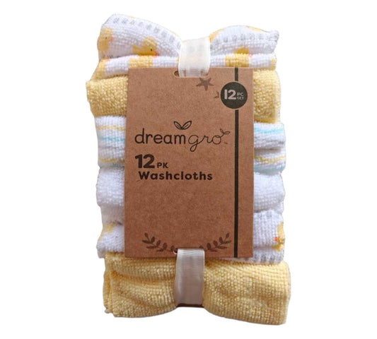 Toallitas 12P DW023-YW Amarillo Blanco Dream Gro