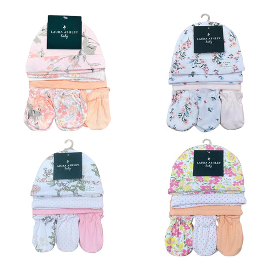 Gorros y Guantes 6P Niña Niño 0/3M Varios Modelos