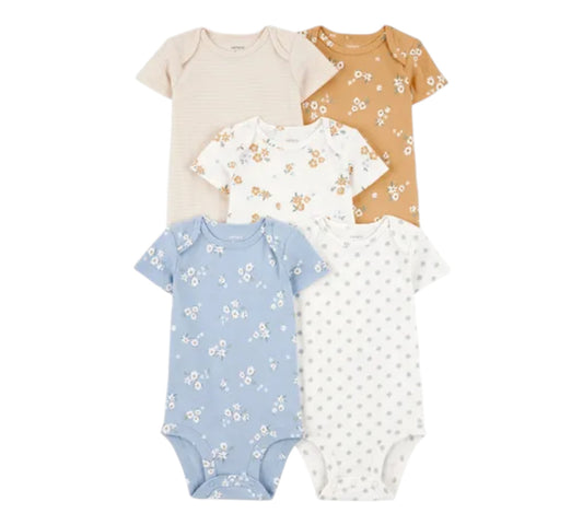 Pañaleros RN 4P 1T010810 Carters Amarillo/Flores