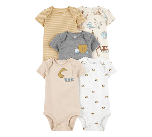 Pañaleros RN 5P 1T008910  Carters Máquinas/Gris