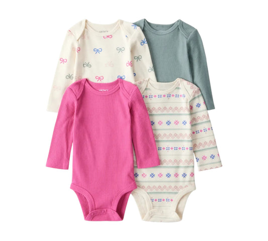 Pañaleros 4P 9M 1U024610 Carters Moñitos/Copitos Colores