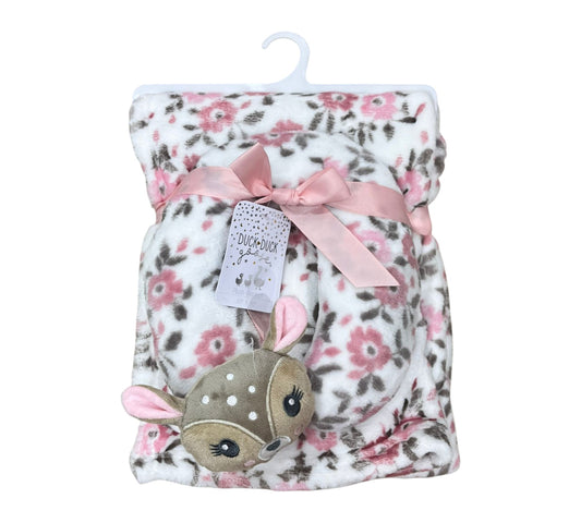 Cobija y Almohadilla D05477 Duck Duck Venado/Flores