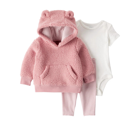 Set 3P 6M 1U039510 Carters Osita Rosa