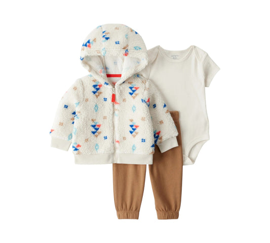 Set 3P 24M 1U040510 Carters Chamarra Blanca Colores