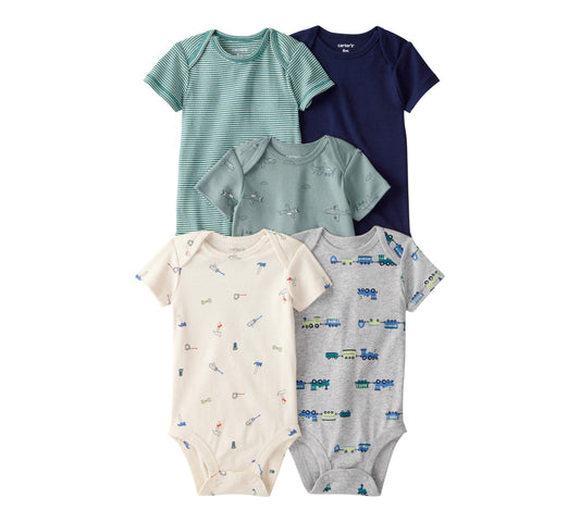 Pañaleros 5P Niño Talla 12M Style 1U027110 Carters Coches Gris