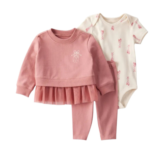 Set 3P RN Niña 1T474510 Carters Ballet Coral