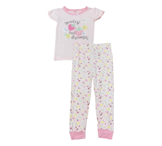 Pijama 2P Niña Talla 3T Style WF1300023 Floral Threads Fresas Rosa