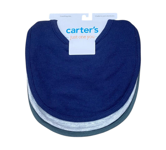Baberos 3P Niño 1T198810 Carters Marino/Gris