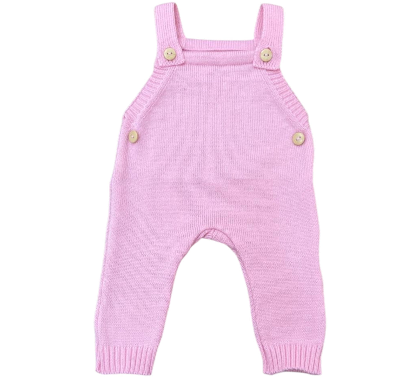 Jumpsuit Tejido 0/3M Niña Rosa Pastel