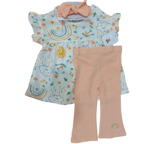 Set 3P 18M Niña R001J511 Rene Roffe Solecitos Naranja