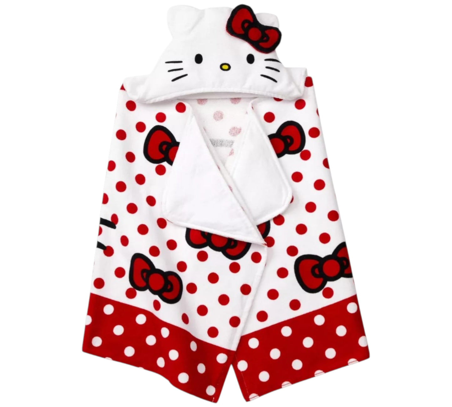 Toalla 3+ Años Hello Kitty Blanco/Rojo