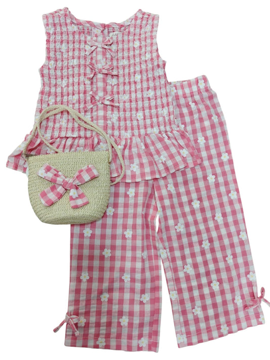 Set 3P 4T Nannette Margaritas Rosa