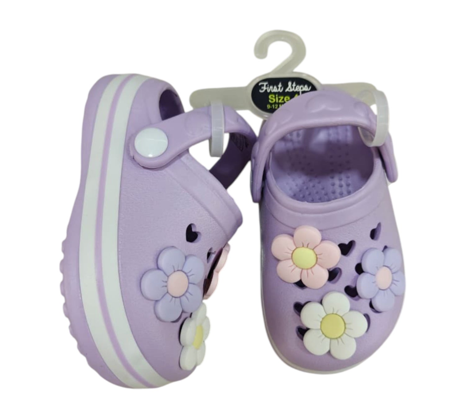 Sandalias 6US First Steps Niña Florecitas Lila