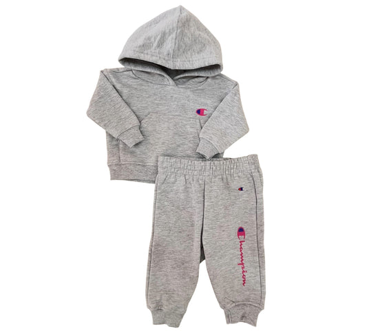 Set 2P 3M C035ST678 Champion Gris/Rosa