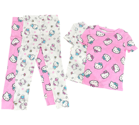 Pijama 4P 4T K277756HK Hello Kitty Rosa/Blanco