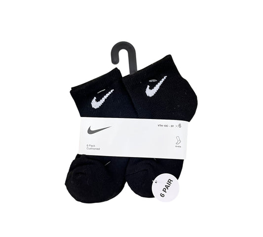 Calcetines 6P 2/4T NIKE Negros