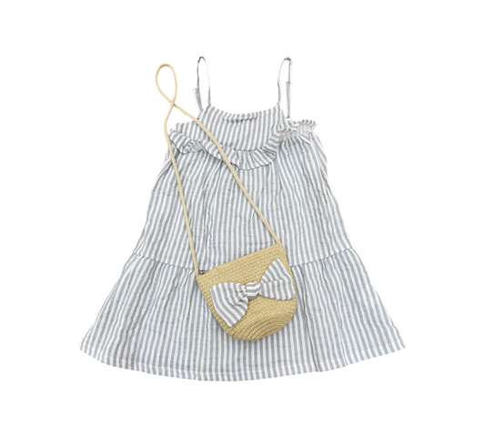 Vestido 6T G044E821 Rabbit+Bear Gris/Rayas