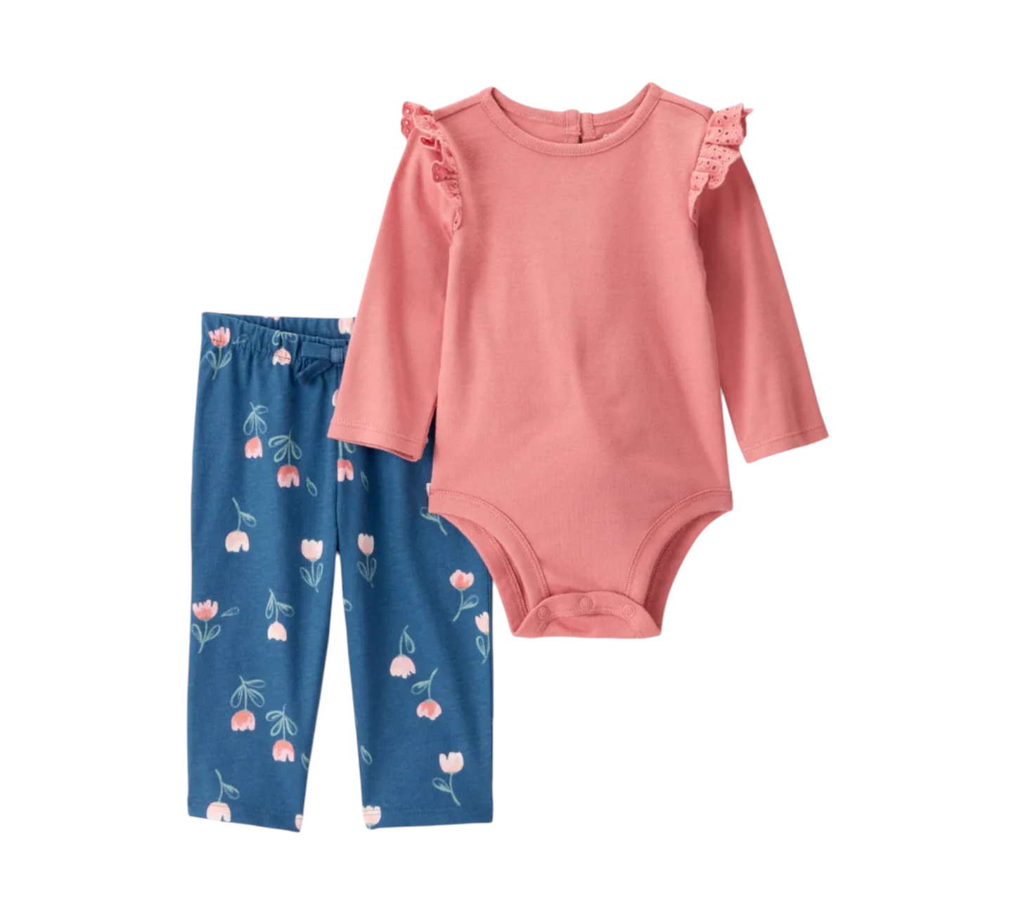 Set 2P RN 1T270310 Carters Floral/Coral