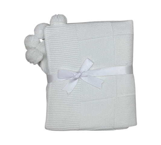 Cobija Tejida Blanca