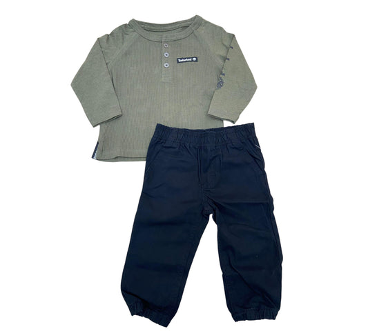 Set 2P 12M 41L72016 Timberland Verde/Negro